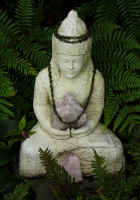 moldavite necklaces on Buddha.JPG (601194 bytes)