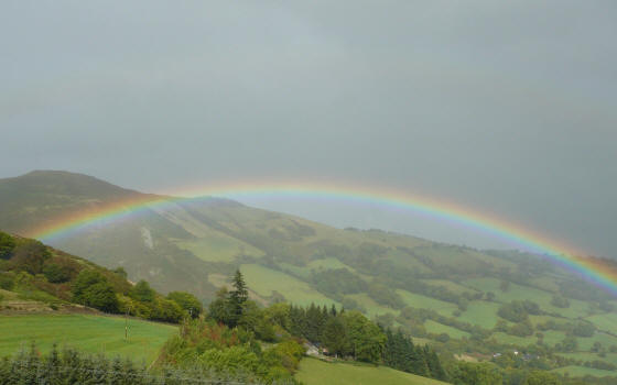 rainbows over Rhayader